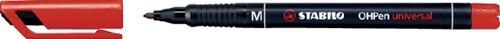 Viltstift STABILO OHP 843/40 rond M rood 1 Stuk