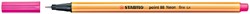 Fineliner STABILO point 88/056 F neon roze 1 Stuk