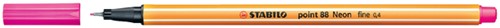 Fineliner STABILO point 88/056 F neon roze 1 Stuk