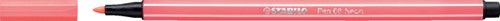 Viltstift STABILO Pen 68/040 M neon rood 1 Stuk
