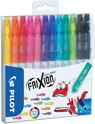 Viltstift PILOT SW-FC friXion Colors M 6st ass 12 Stuk