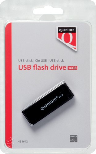 Usb-stick Quantore 16gb 2.0 zwart 1 Stuk-2