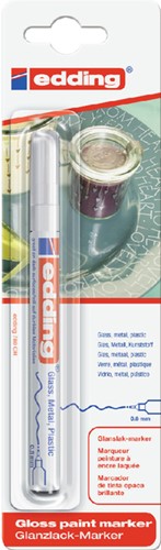 Viltstift edding 780 lak rond 0.8mm wit 1 Stuk
