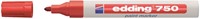 Paintmarker edding 750 oliebasis 2-4mm rood 1 Stuk