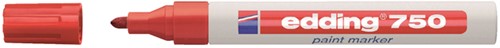 Paintmarker edding 750 oliebasis 2-4mm rood 1 Stuk