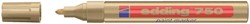 Paintmarker edding 750 oliebasis 2-4mm goud 1 Stuk
