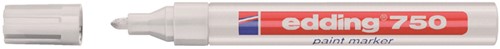 Viltstift edding 750 lak rond 2-4mm wit 1 Stuk