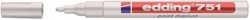 Paintmarker edding 751 oliebasis 1-2mm wit 1 Stuk