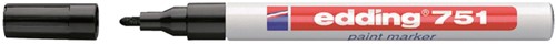 Paintmarker edding 751 oliebasis 1-2mm zwart 1 Stuk