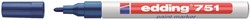 Paintmarker edding 751 oliebasis 1-2mm blauw 1 Stuk