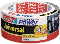 Duct tape tesa extra Power Uni 25mx50mm wit 1 Rol