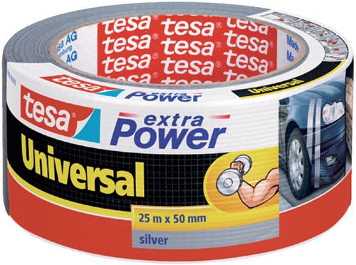 Duct tape tesa extra Power Uni 25mx50mm grijs 1 Rol