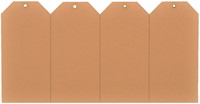 Label karton nr 1 200gr 35x70mm chamois 1000st 1000 Stuk-2