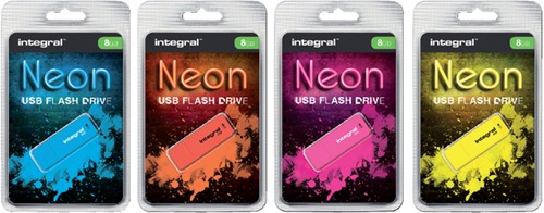 USB stick 2.0 Integral Neon USB-A 32GB geel 1 Stuk-2