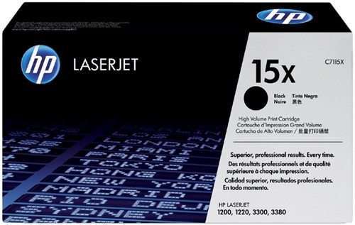 Tonercartridge HP C7115X 15X zwart 1 Stuk
