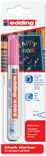 Krijtstift edding 4095 rond 2-3mm neon roze 1 Stuk