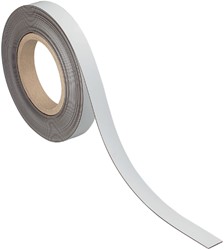 Magneetband MAUL beschrijfbaar 10mx20mmx1mm wit 1 Stuk