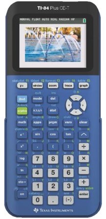 REKENMACHINE TEXAS TI-84 PLUS CE-T BLAUW 1 STUK