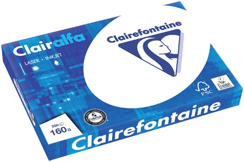 Kopieerpapier Clairefontaine Clairalfa A3 160gr wt 250 Vel