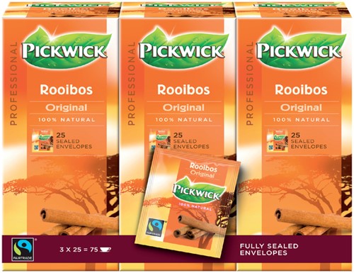 Thee Pickwick Fair Trade rooibos 25x1.5gr 25 Stuk