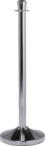 Afzetpaal Securit 100cm voet chroom 1 Stuk