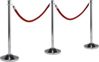Afzetkoord Securit 150cm zwart goudkleurige knop 1 Stuk-2