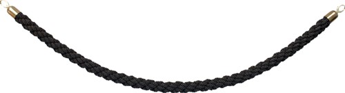 Afzetkoord Securit 150cm zwart goudkleurige knop 1 Stuk-3