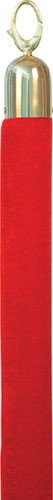 Afzetkoord Securit 150cm rood goudkleurige knop 1 Stuk