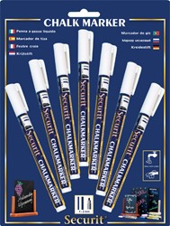 Krijtstift Securit SMA-100 rond 1-2mm wit 7 Stuk