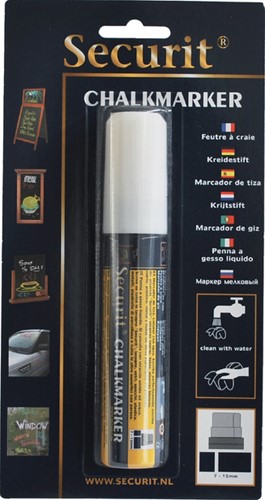 KRIJTSTIFT SECURIT SMA-720 BLOKPUNT 7-15MM WIT 1 Stuk