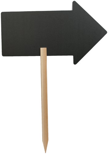 Krijtbord Securit pijl 440x270mm houten pin 1 Stuk