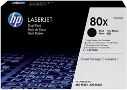 Tonercartridge HP CF280XD 80X zwart 2x 2 Stuk