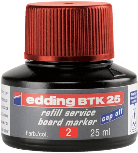 Viltstiftinkt edding BTK25 voor whiteboard rood 1 Stuk
