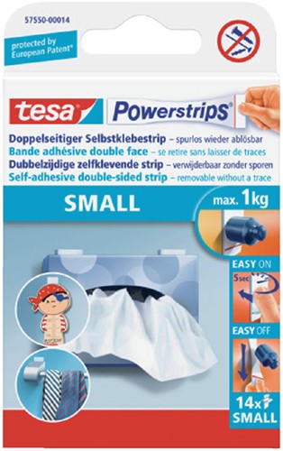 Kleefstrips tesa Powerstrips SMALL 1kg 14 Stuk