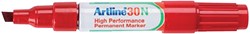 Viltstift Artline 30 schuin 2-5mm rood 1 Stuk