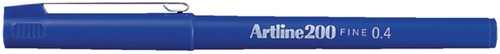 Fineliner Artline 200 rond F blauw 1 Stuk