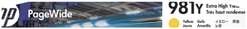Inktcartridge HP L0R15A 981Y geel 1 Stuk