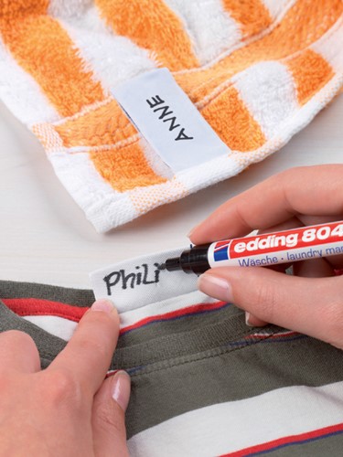Wasgoedmarker edding 8040 rond 1mm zwart blister 1 Stuk-3