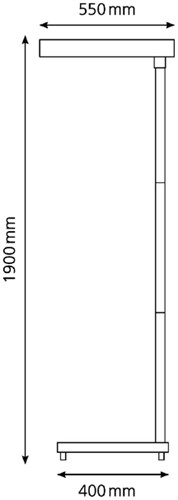 Vloerlamp Hansa led MaXLight aluminium 1 Stuk-2