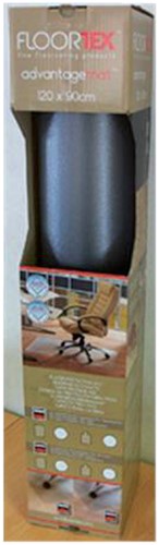 Stoelmat Floortex PVC 120x90cm zachte vloer retail 1 Stuk