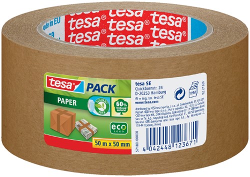 Verpaktape tesapack papier eco 50mm br 1 Rol