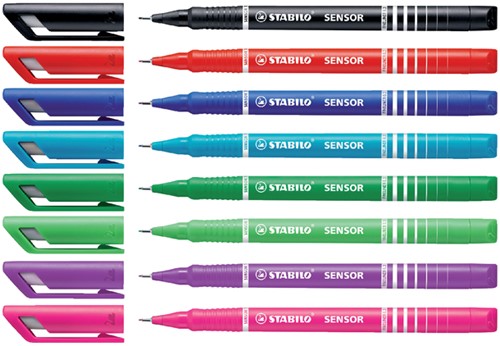 Fineliner STABILO Sensor 189/40 F rood 1 Stuk-2