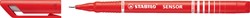 Fineliner STABILO Sensor 189/40 F rood 1 Stuk