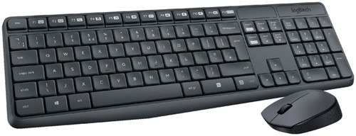 Toetsenbord Logitech MK235 Qwerty muis drl zwart 1 Stuk-3