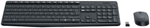 Toetsenbord Logitech MK235 Qwerty muis drl zwart 1 Stuk-2