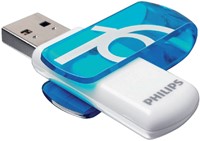 USB stick 2.0 Philips Vivid USB-A 16GB blauw 1 Stuk