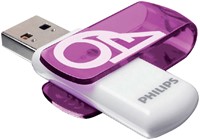 USB stick 2.0 Philips Vivid USB-A 64GB paars 1 Stuk