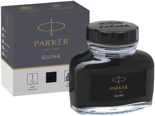 Vulpeninkt Parker Quink permanent 57ml zwart 57 Milliliter