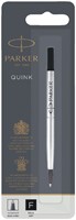 Rollerpenvulling Parker Quink F blister zwart 1 Stuk