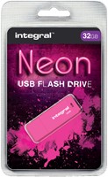 USB stick 2.0 Integral Neon USB-A 32GB roze 1 Stuk
